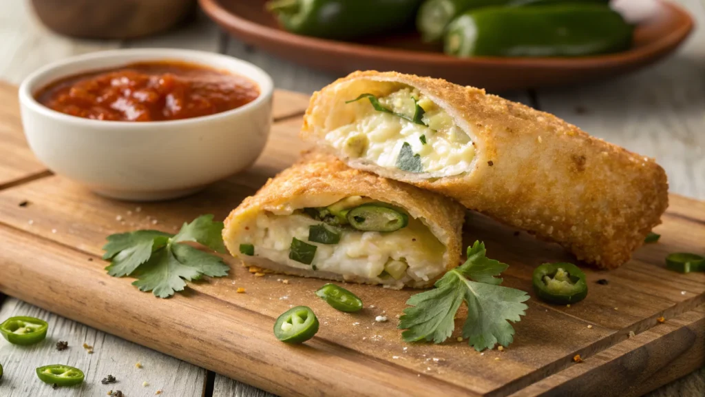 Egg Roll Wrapper Goat Cheese Jalapeno Recipe