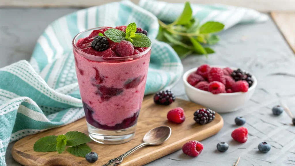 Berry frozen yogurt smoothie recipe