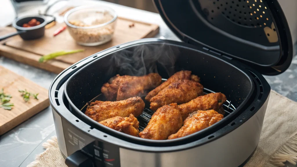  Air fryer salt and vinegar wings.