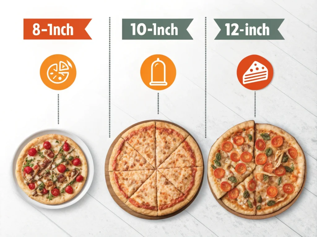 an infographic comparing the sizes of an 8 inch 1