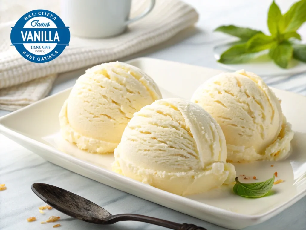 scoops of breyers vanilla ice cream the product