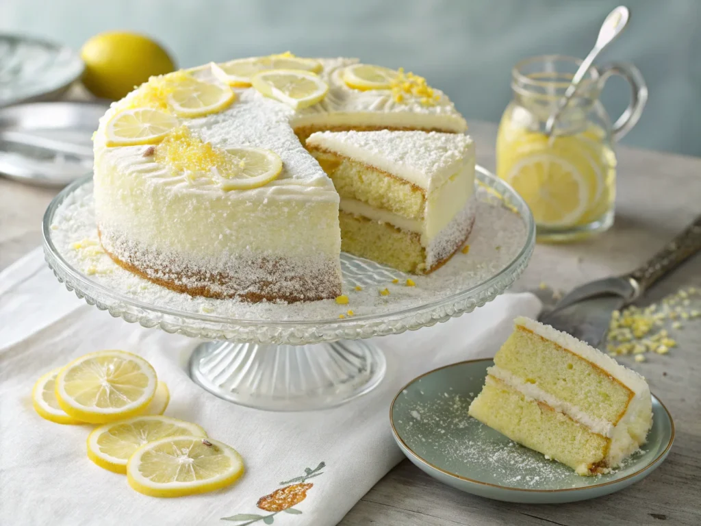 a beautifully frosted mary berry inspired limoncel